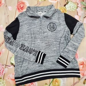 PINK bling quarter zip sweatshirt